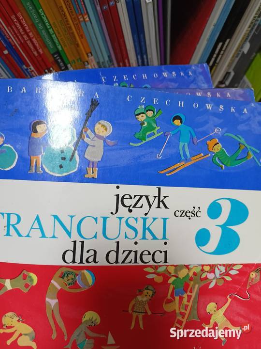 Język francuski dla dzieci trzy książki kursy językowe tanie