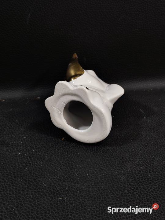 Porcelanowa Figurka Słonika na Szczęście Vintage Poddębice