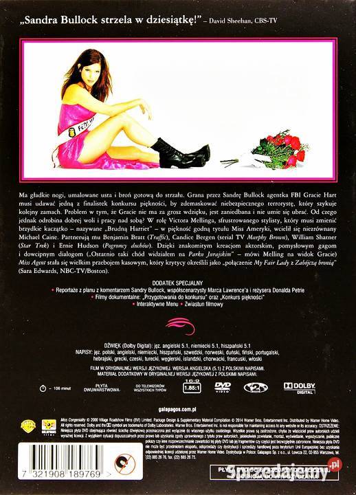 MISS AGENT 12 SANDRA BULLOCK ZAKOCHANE KINO 2 płyty Kalisz