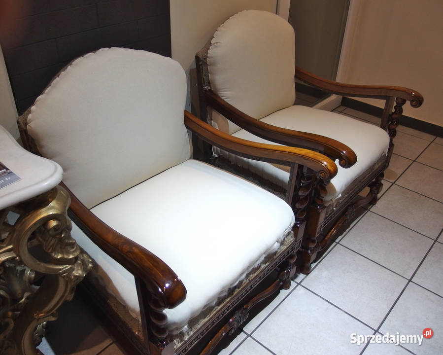 Neobarokowa sofa i dwa fotele Meble do salonu Wągrowiec