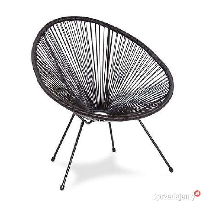 Czarny fotel designerski Darmowa dostawa