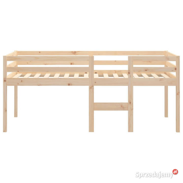 Wysokie łóżko lite drewno sosnowe 75x190 mazowieckie Warszawa