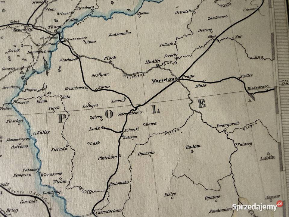 Historyczna Mapa Kolejowa 1869 Polska Niemcy śląskie Czerwionka-Leszczyny