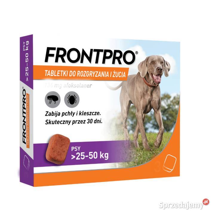 Frontpro Tabletka 1 sztuka psa smakowa na pchły Bolesławiec