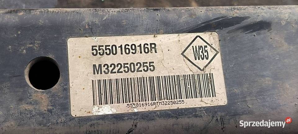 BELKA SANKI TYŁ RENAULT MASTER III