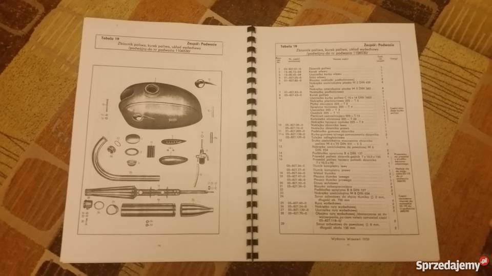 MZ ES 175 ES 250 Katalog części zamiennych Garwolin