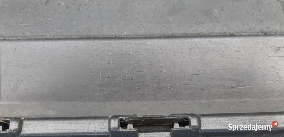 VW TOURAN 5TA RLINE ZDERZAK TYŁ TYLNY DOKŁADKA Zderzaki Bieleń