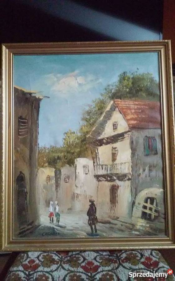 Piękne stare obrazy olejne na płótnie i nie Włocławek