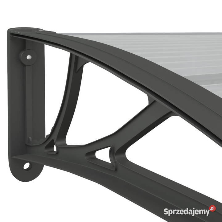 Daszek drzwi czarny 350x100 poliwęglan WM153594 Warszawa