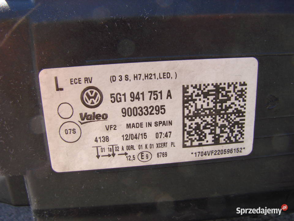 VW Golf VII GTI Bixenon LED ORG EU 3przetwornice Mielec sprzedam