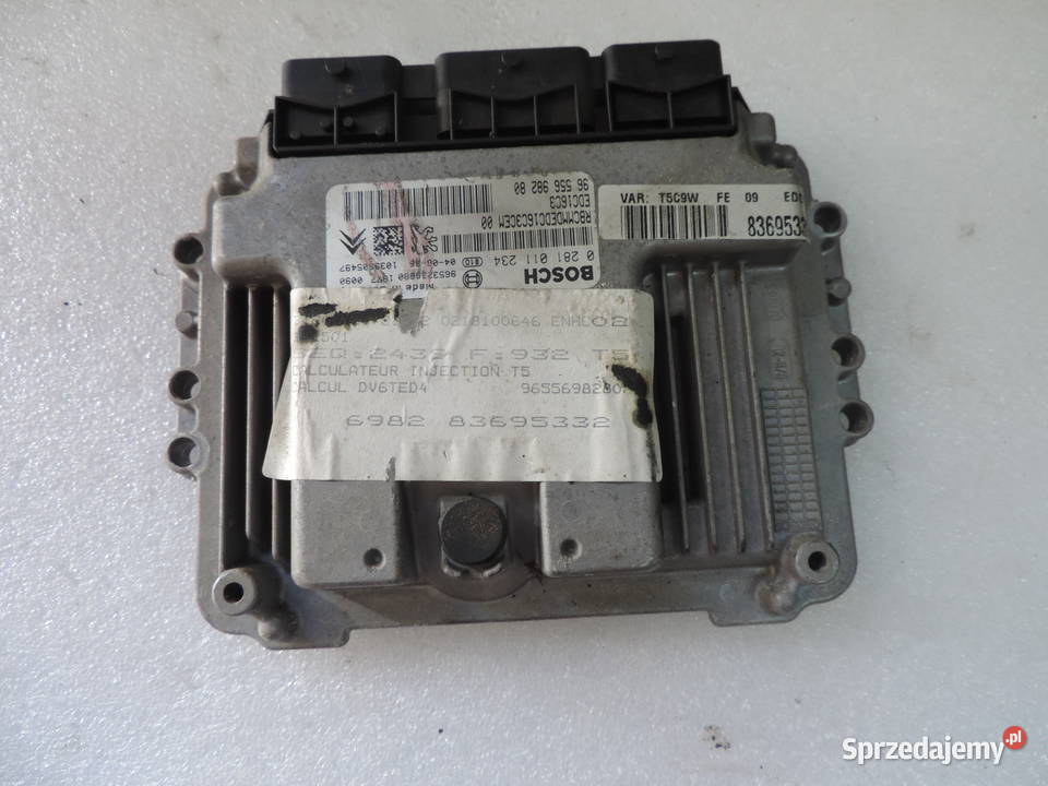 KOMPUTER ZESTAW PEUGEOT 307 16 HDI 0281011234 Rok produkcji 2004