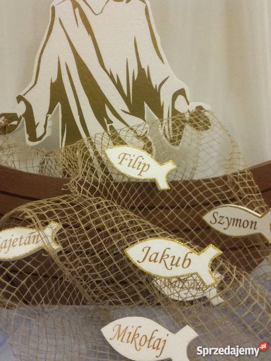 Rybka z imieniem dekoracja Pierwsza Komunia Dobrzyca