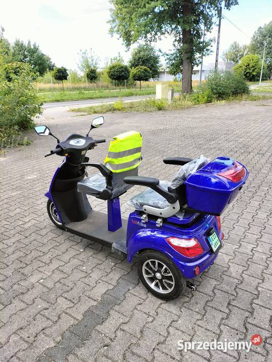 Skuter elektryczny inwalidzki bili bike 3 kołowy bezwypadkowy