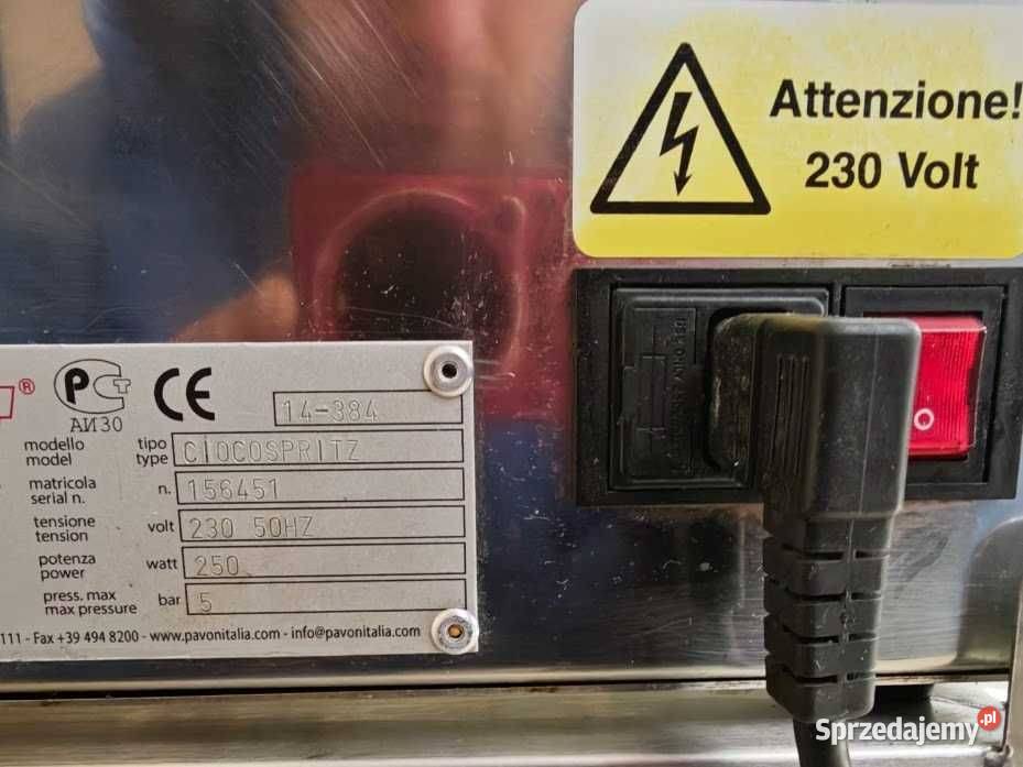 Żelownica Cukiernicza PAVONI CIOCOSPRITZ