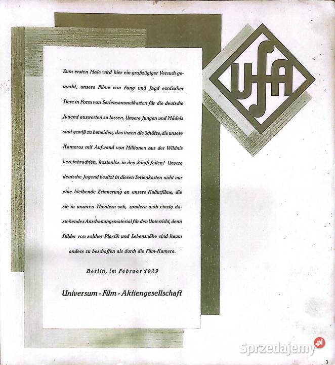 Allbum kolekcjonerski z 1929 r Mit Carl Konin