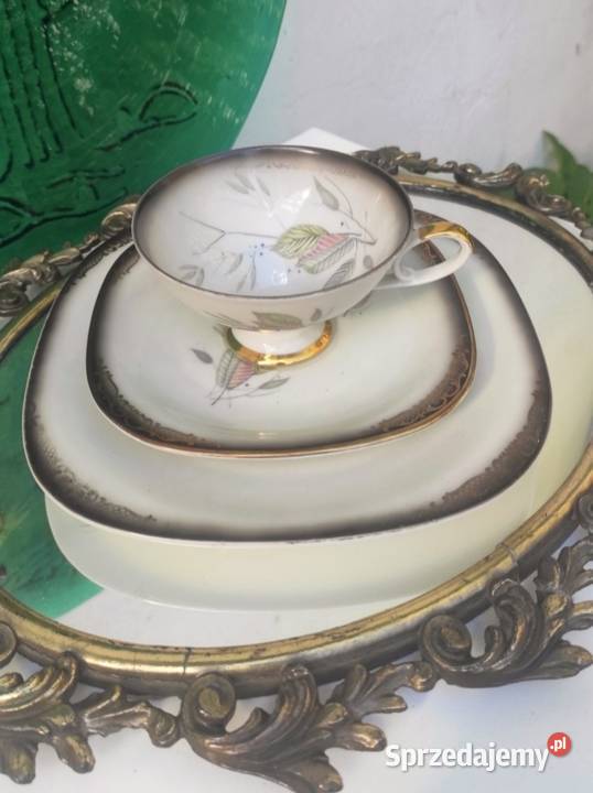 Wunsiedel kolekcjonerski zestaw śniadaniowy Trio łódzkie Pabianice