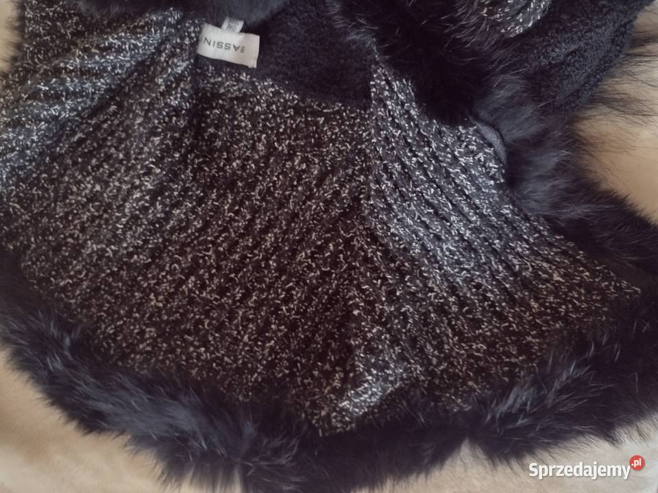 Wytworne futrzane Ponczo z Madrytu peleryna Bez wzoru małopolskie Kraków