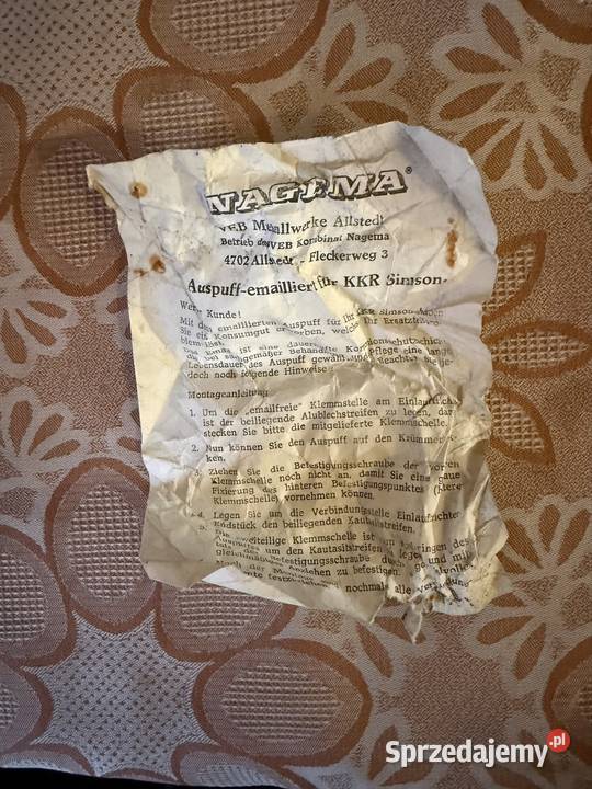 Część Simson SR50 Ułęż sprzedam