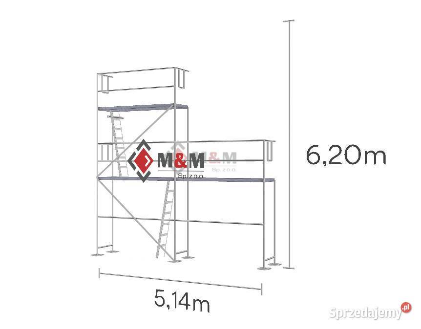 Rusztowanie 3752m2 używane szczytowe 771x62 m Stare Siołkowice