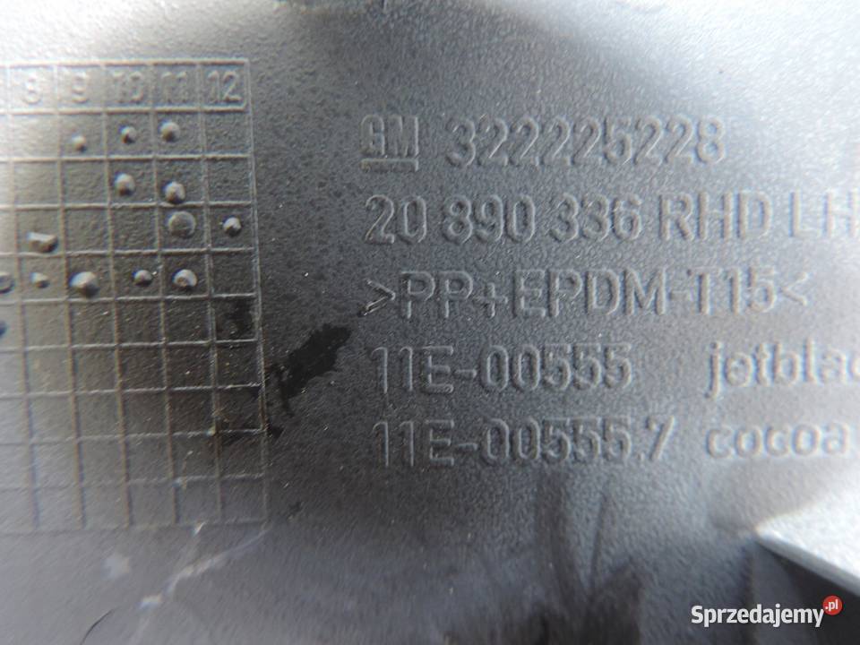 PLASTIK OSŁONA LEWA OPEL ZAFIRA C 13308012 Podszybia