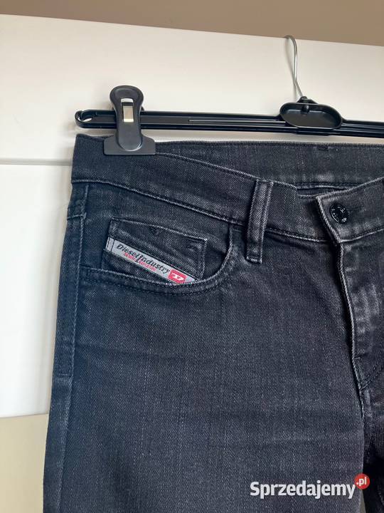 Jeansy damskie Diesel Livy grafit ultra low Nisko