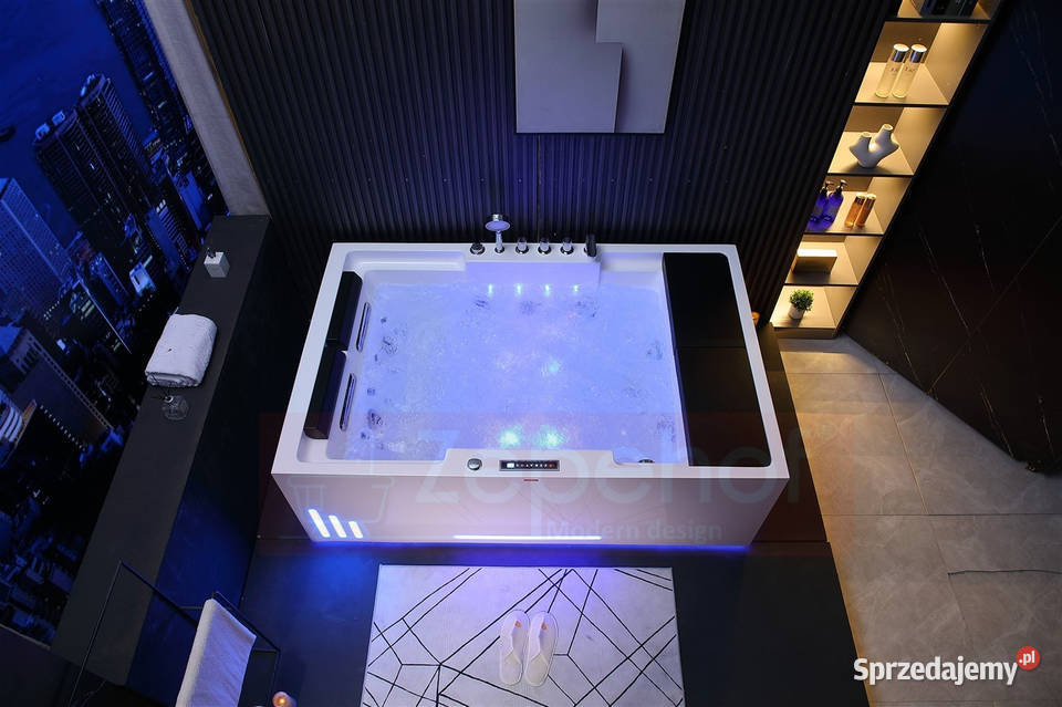 Wanna z hydromasażem EBD628 L prostokątna podlaskie Grabówka