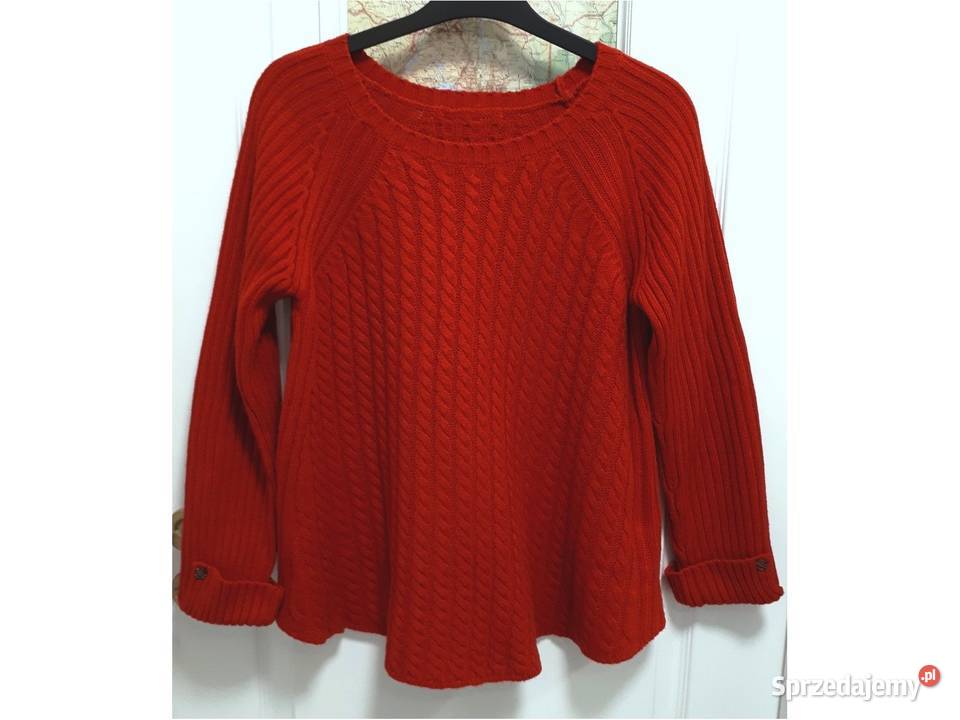 Sweterek czerwony S 36 TU Warszawa