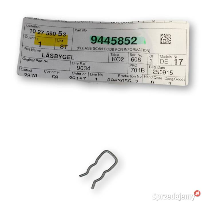 VOLVO S60 S80 V70 Uchwyt mocujacy uklad sprzegla sprzedam