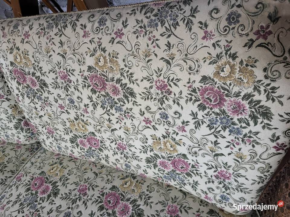 Sofa stylowa 3 osobowa vintage antyk chippendale 165cm Sypniewo