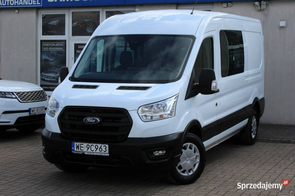 Ford Transit 4x4 SalonPL 6osobowy FV23 L3 Kamera elektryczne lusterka Sokołów