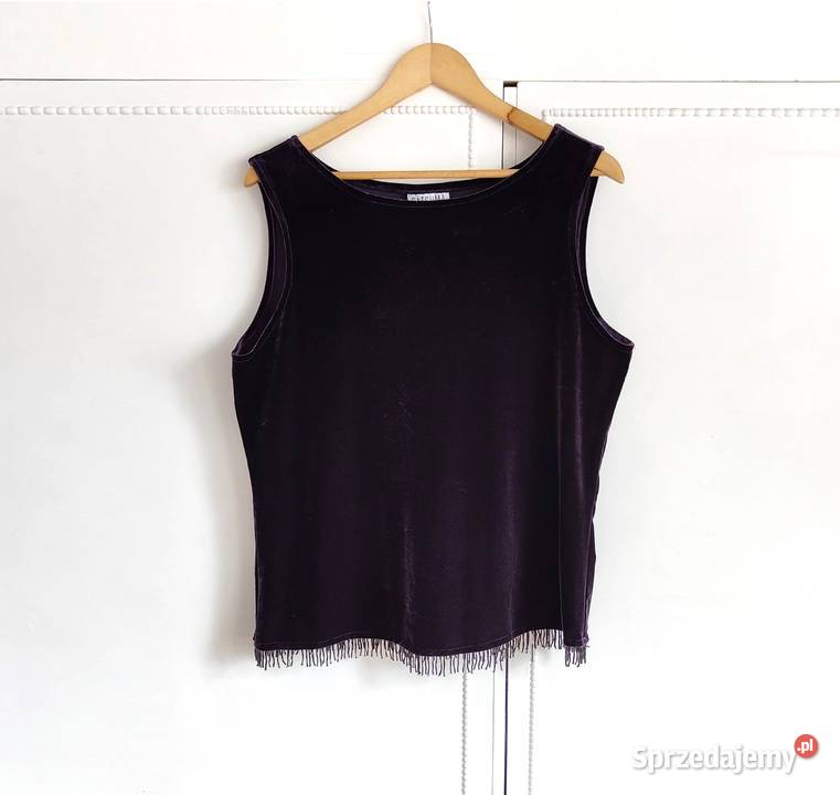 Vintage top Satsuma of London bluzka welurowa zachodniopomorskie Szczecin