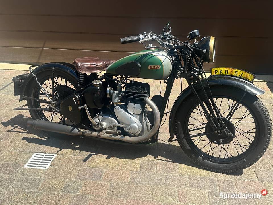 BSA M20 1945 Zabytek Biała karta dodatki
