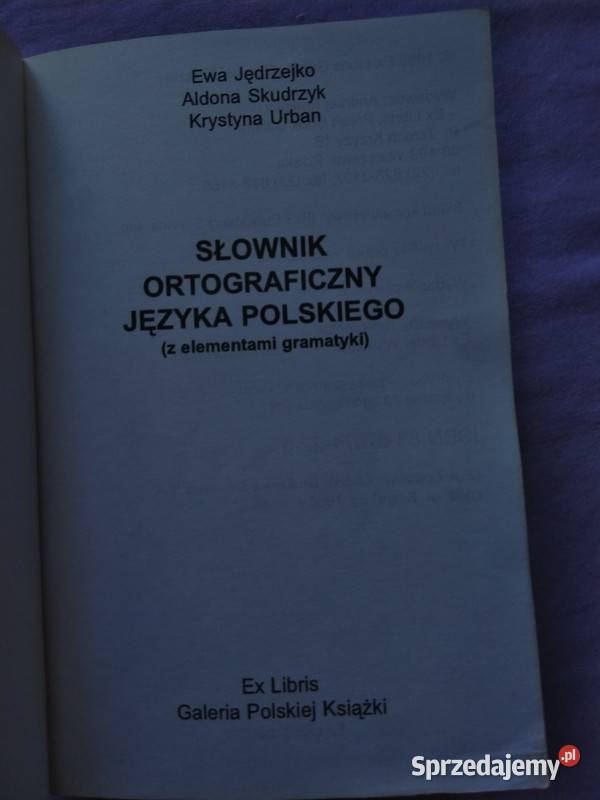Podręczny słownik ortograficzny języka Polskiego podkarpackie Krosno