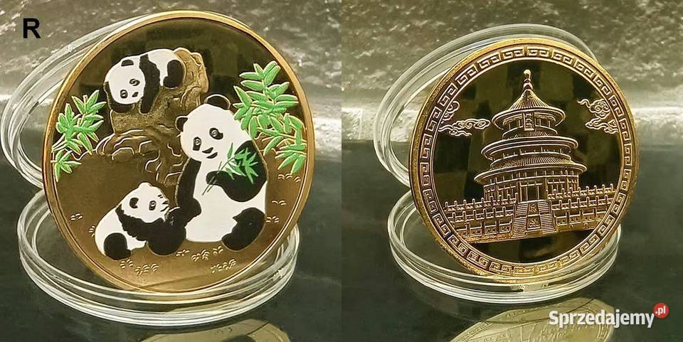 Monety pamiątkowe repliki w kolorze złotym 10 opolskie Głuchołazy