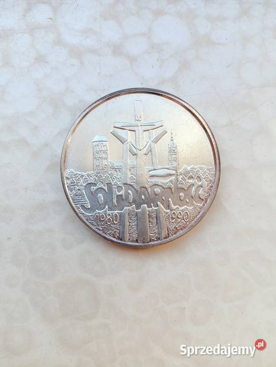 Moneta 100000 Solidarność 1990r typ A Koszalin