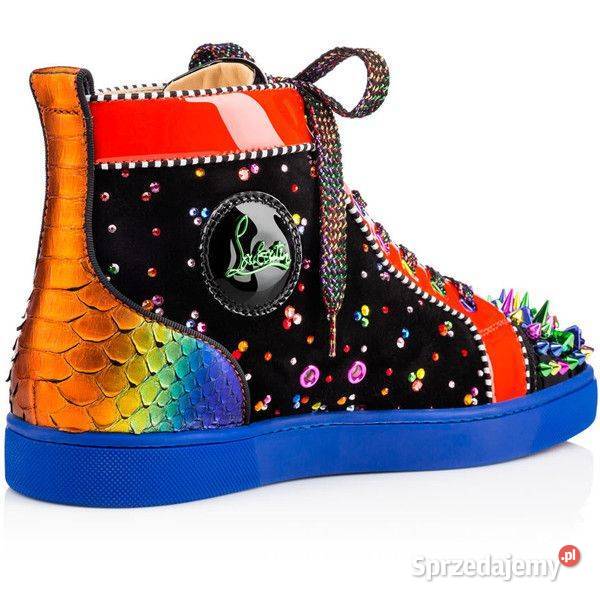 Męskie trampki marki Christian Louboutin fioletowy Obuwie mazowieckie Warszawa