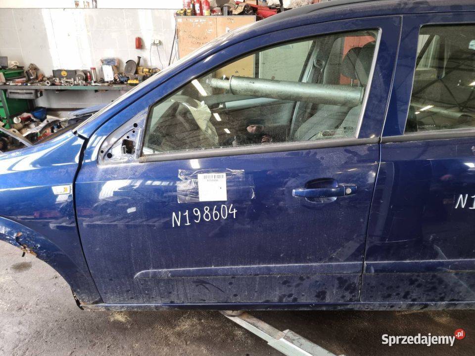 DRZWI LEWE PRZÓD OPEL ASTRA H III 4CU LP osobowe Lipno