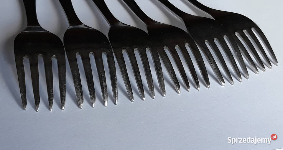 Widelce obiadowe 3 ROŚLINNY Gerlach sztućce PRL Sztućce Dom i Ogród Dąbrowa Górnicza sprzedam