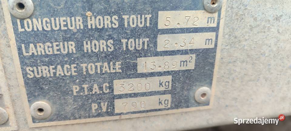 Przyczepa laweta Amca Noval DMC 32T podkarpackie Dukla sprzedam