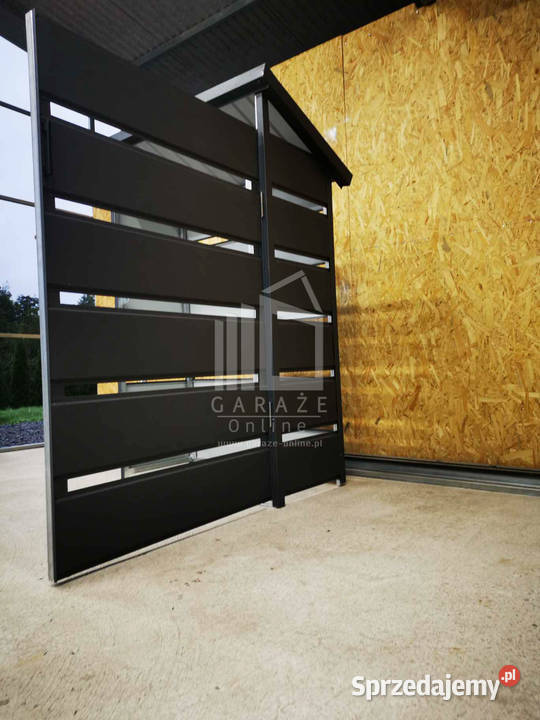 Wiata śmietnikowa spad tył 09x05m Antracyt Iława