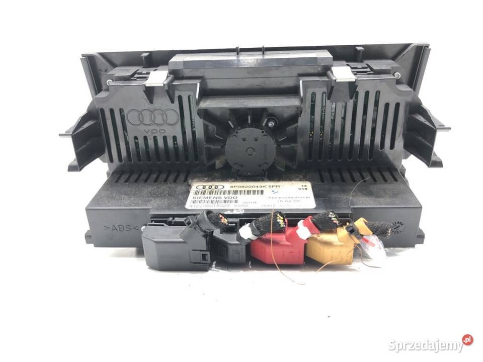 PANEL STEROWANIA NAWIEWU AUDI A3 8P 8P0820043K