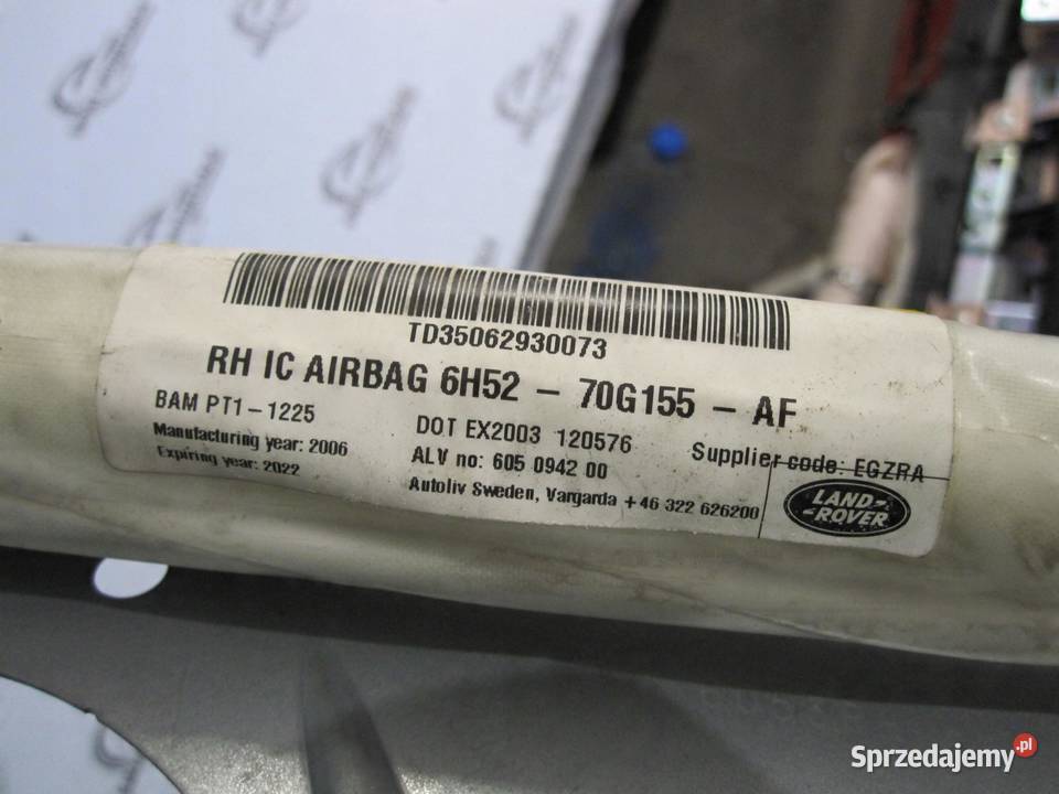 LAND ROVER FREELANDER II 06r kurtyna prawa