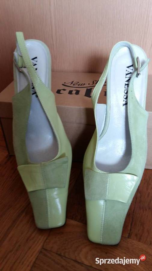 Buty na koturnie bez piętypistacjowe 37 Łódź