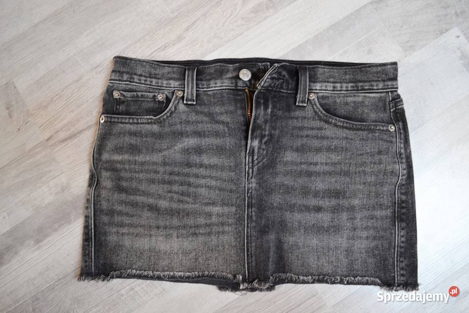 Szara spódniczka jeansowa mini Levis oldschool M kujawsko-pomorskie Toruń