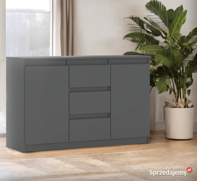 Komoda Szara Do Pokoju Dziecięcego 3 Szuflady Elbląg