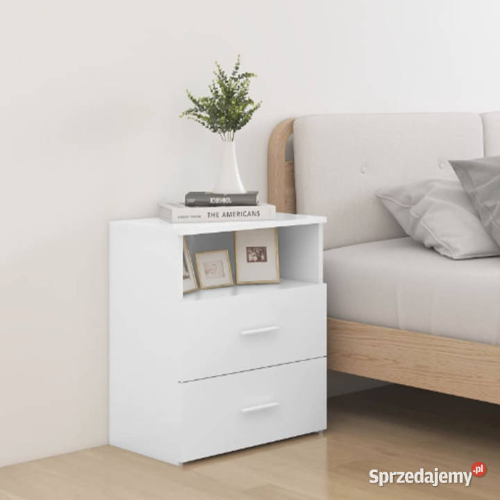 Szafki nocne 2 białe 50x32x60 WM803273 mazowieckie Warszawa