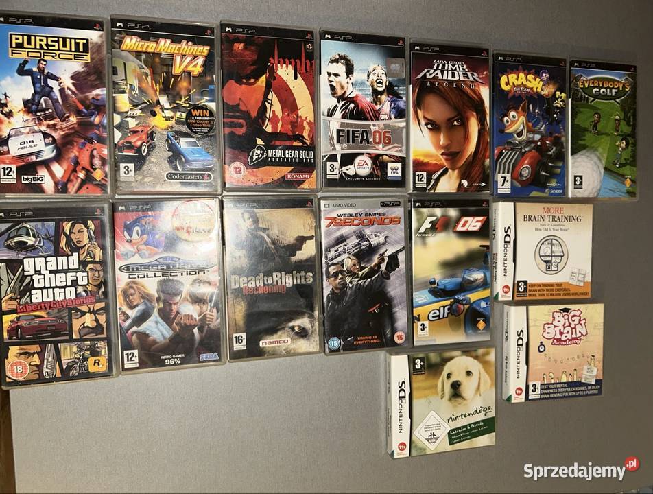 Gry do 3 PSP Nintendo DS Lite Zamość
