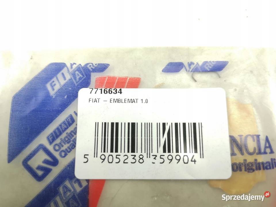 EMBLEMAT 10 ie FIAT UNO ORYGINALNY ASO lubelskie