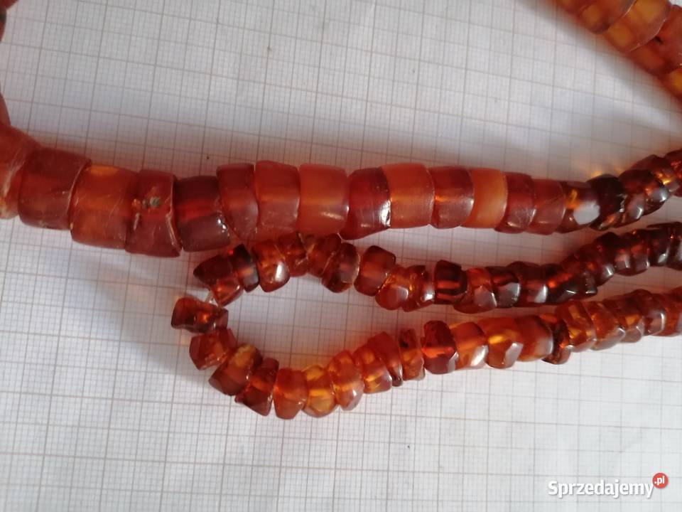 Stary Naszyjnik Bursztyn Vintage Białystok