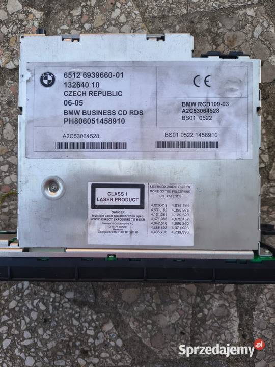 Radio BMW business CD RDS 6512 693966001 Praszczyki